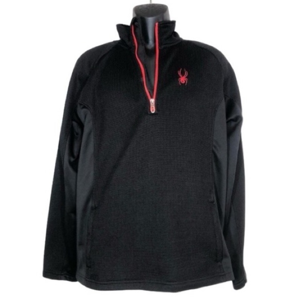 Spyder Mens Size Large Frontier 1/4 Zip collared Pullover Jacket. Size Large